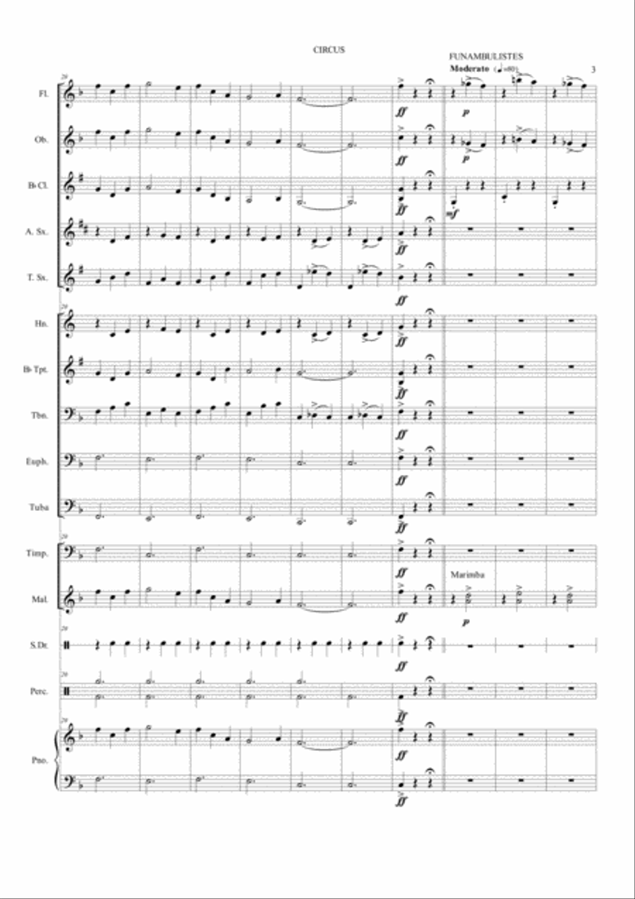 Circus (Band) Circus (Band) Concert Band scores gallery preview page 5