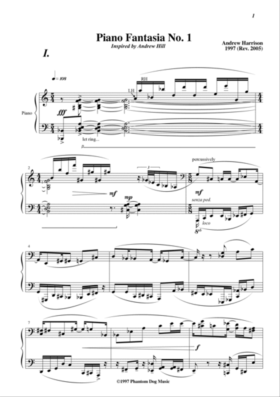 Piano Fantasia No. 1 Piano Method scores gallery preview page 4
