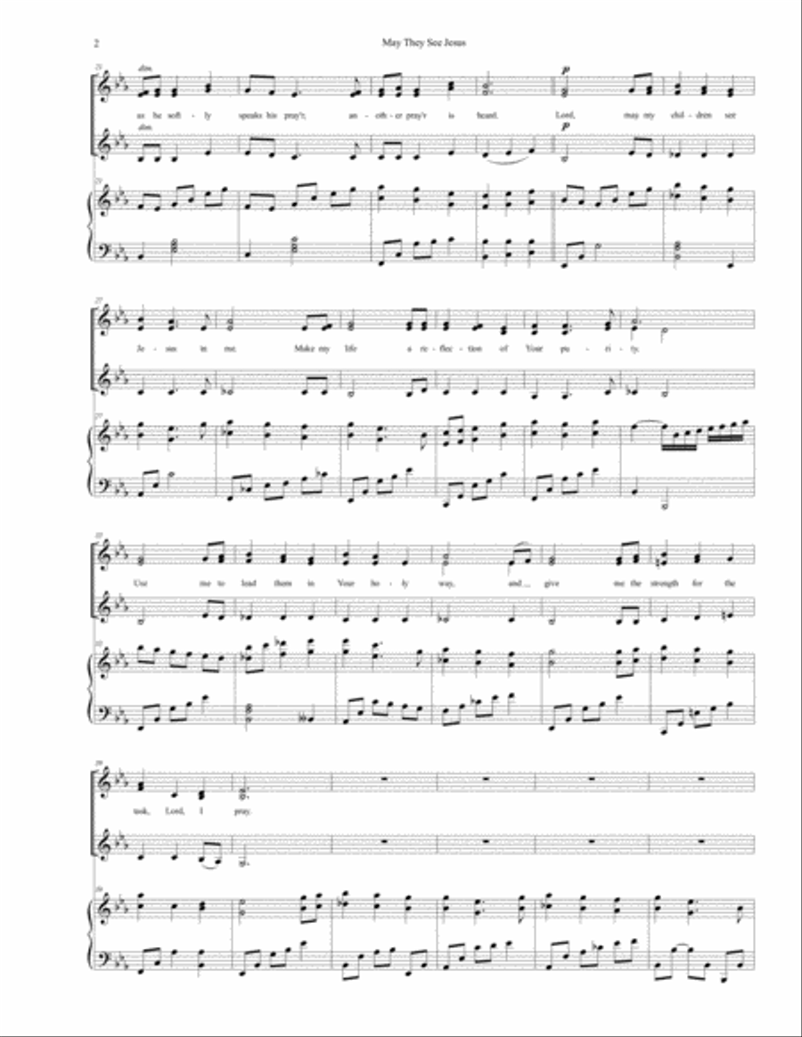 May They See Jesus SSA scores gallery preview page 4