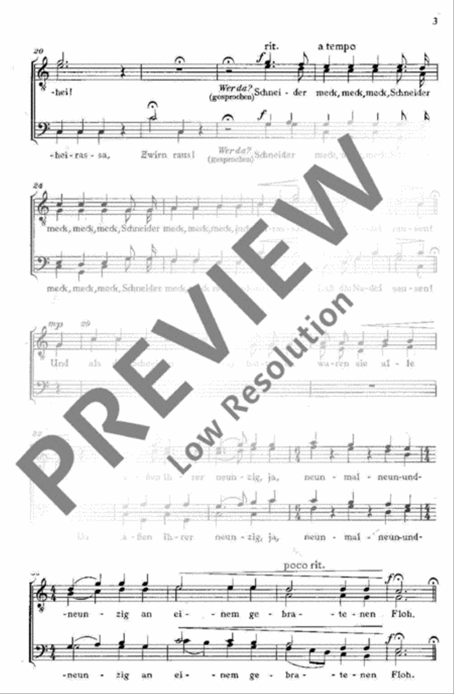 Zu Regensburg auf der Kirchturmspitz TTBB scores gallery preview page 4