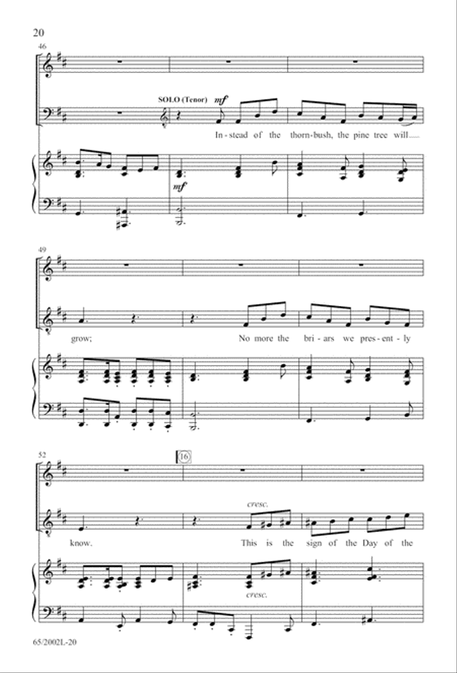 And This Shall Be a Sign And This Shall Be a Sign 4-Part scores gallery preview page 21