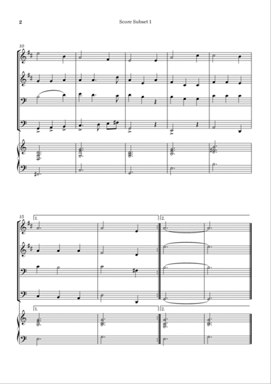 Amazing grace Trombone scores gallery preview page 2