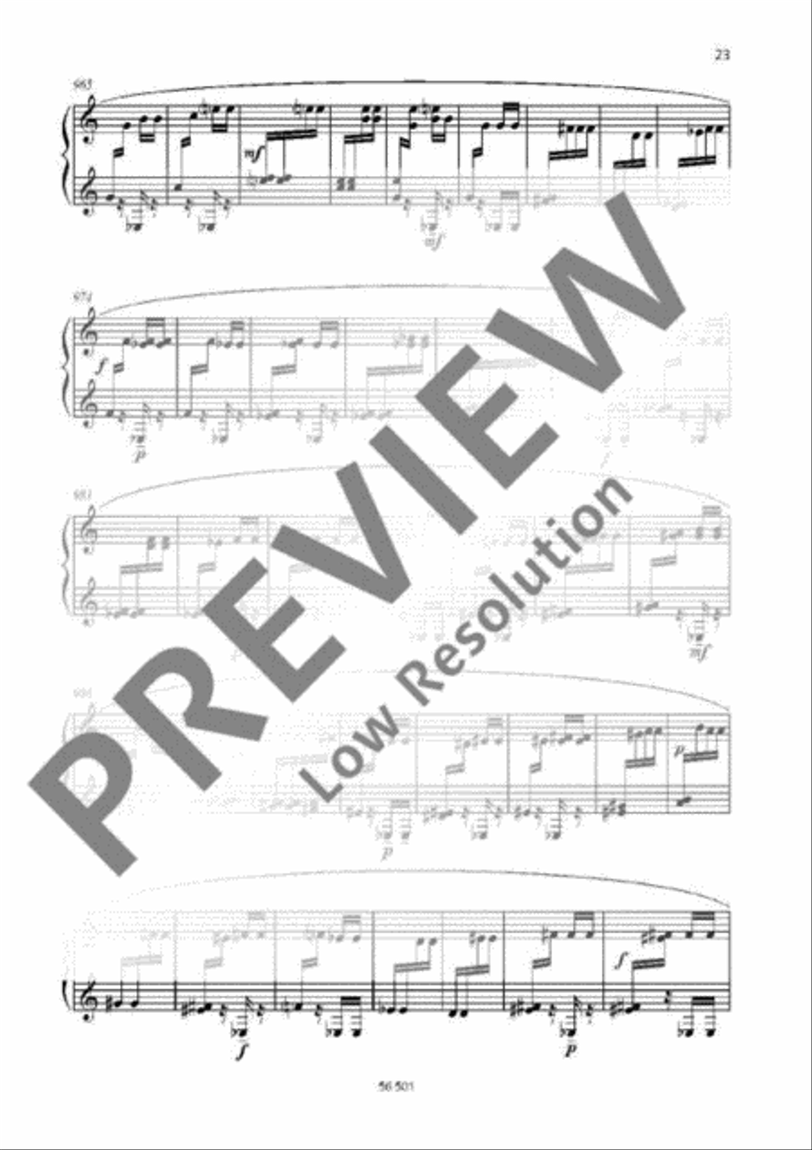 Whirling Udumbara I & II Piano Solo scores gallery preview page 19