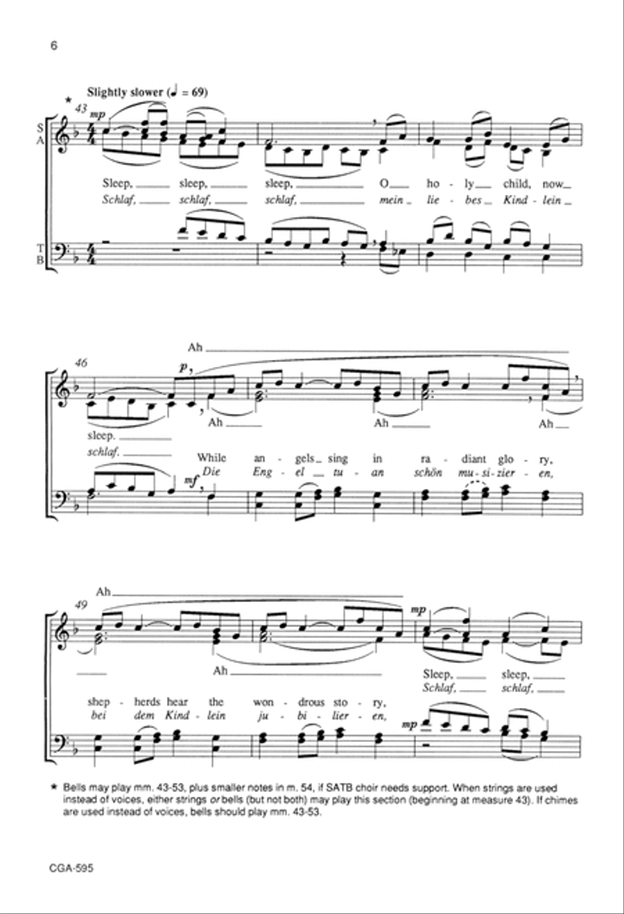 A German Christmas Choral Bell Score 4-Part scores gallery preview page 6
