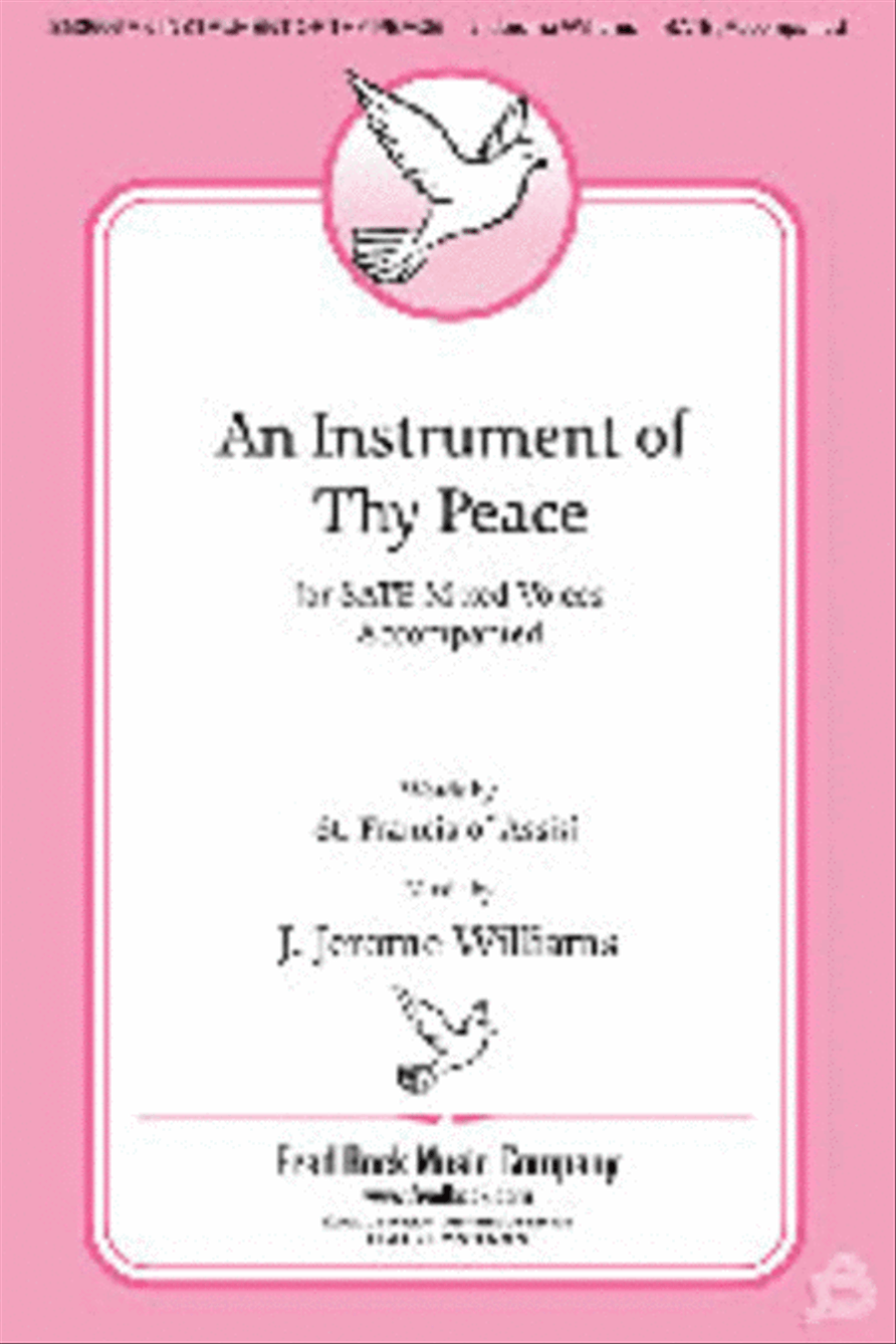 An Instrument of Thy Peace 4-Part scores gallery preview page 1