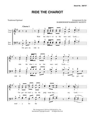 Ride the Chariot (arr. Barbershop Harmony Society)
