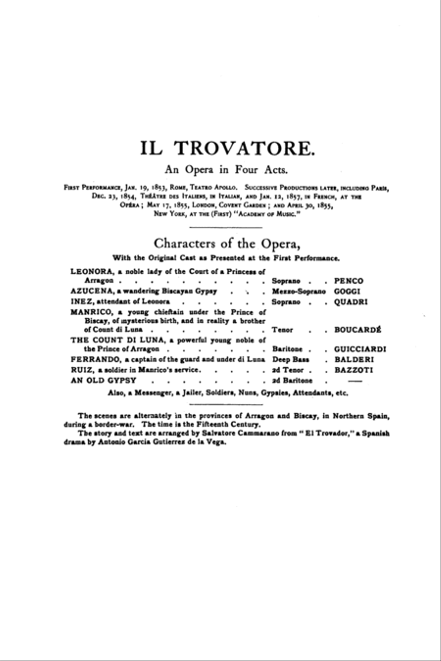 Il Trovatore Il Trovatore Voice scores gallery preview page 3