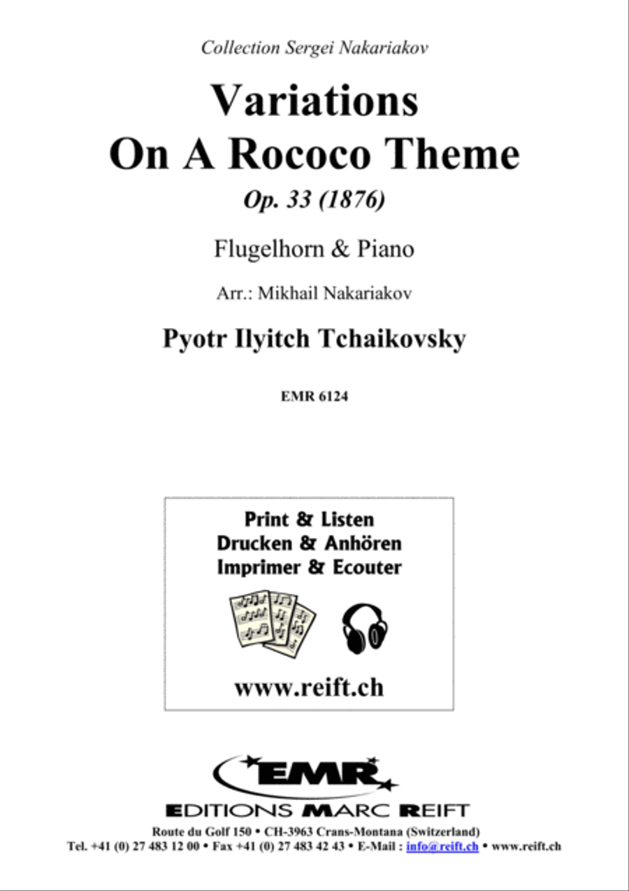 Variations On A Rococo Theme Flugelhorn scores gallery preview page 2