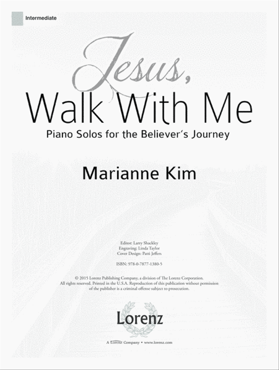 Jesus, Walk With Me (Digital Delivery) Piano Solo scores gallery preview page 1