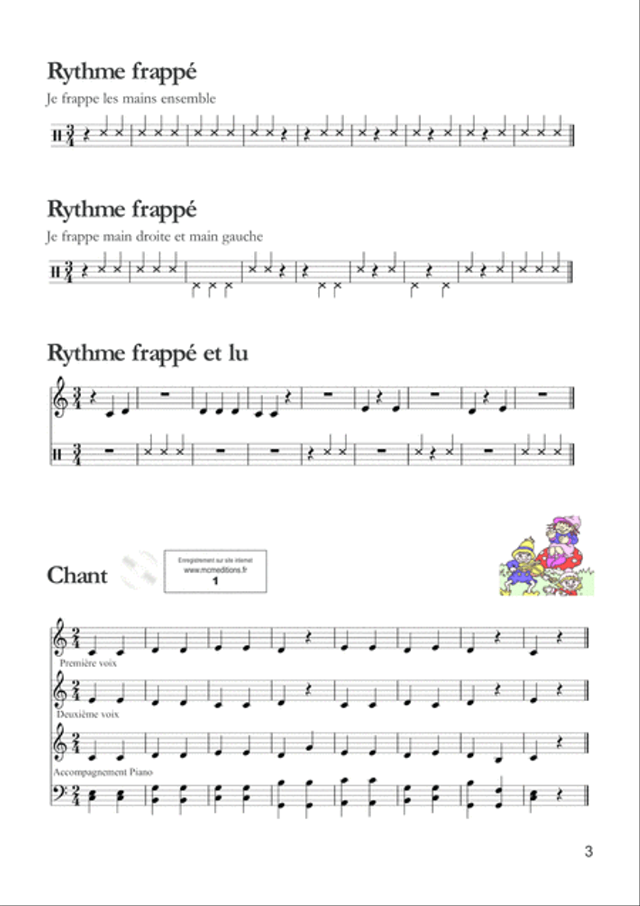La Formation Musicale Tout Simplement Volume 1 School and Community scores gallery preview page 4