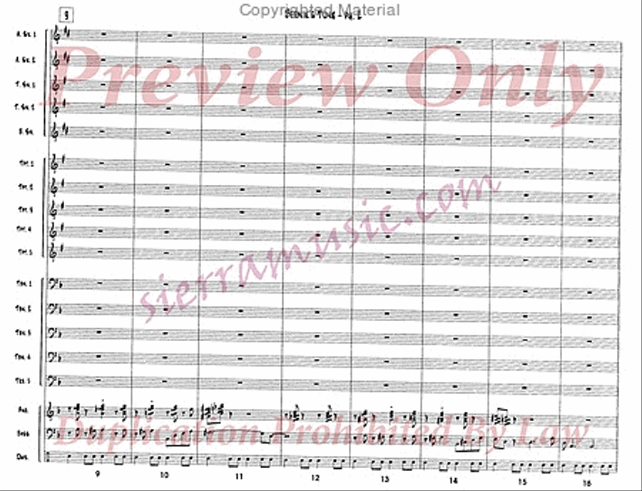 Bernie's Tune Bernie's Tune Jazz Ensemble scores gallery preview page 3