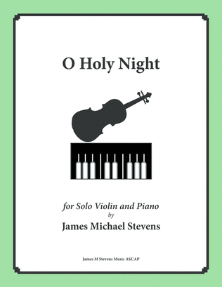 Book cover for O Holy Night - Solo Violin