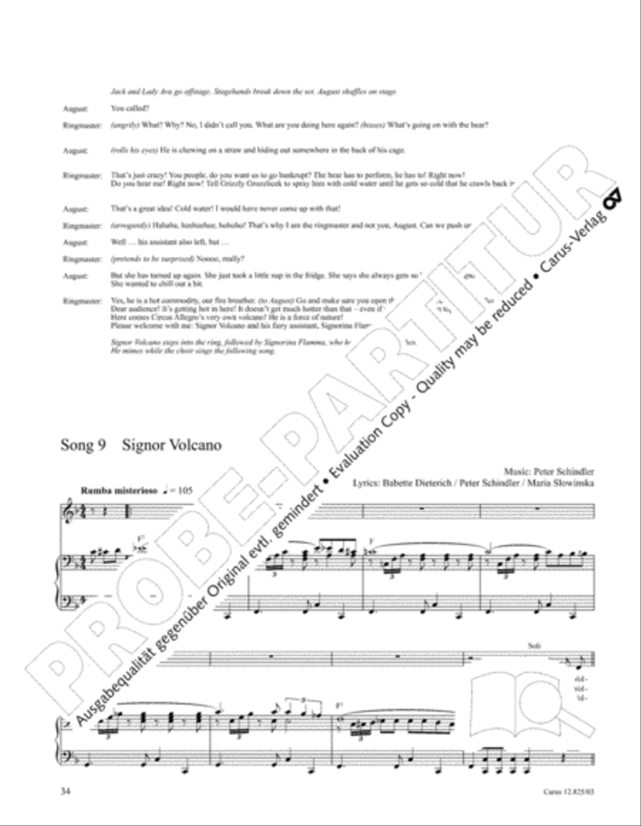 Circus Allegro Circus Allegro Choir scores gallery preview page 35