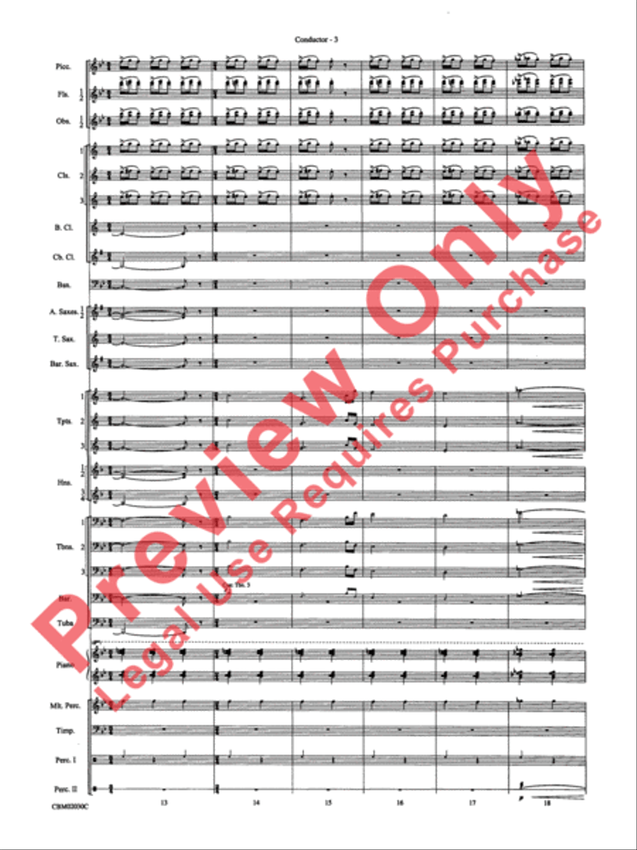 John Williams: Fantasy of Flight (Medley) Concert Band scores gallery preview page 6