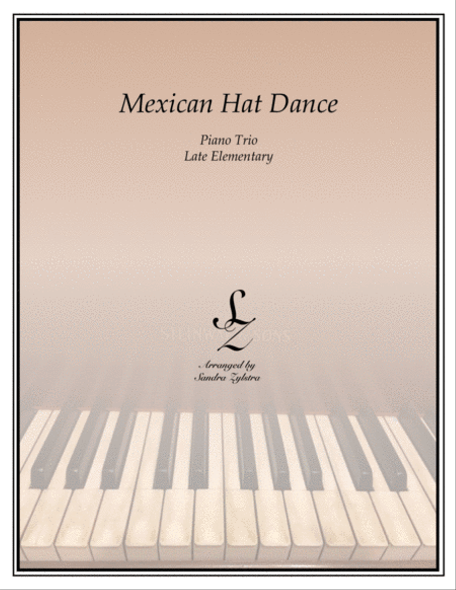 Mexican Hat Dance (1 piano, 6 hands trio) Piano Trio scores gallery preview page 1