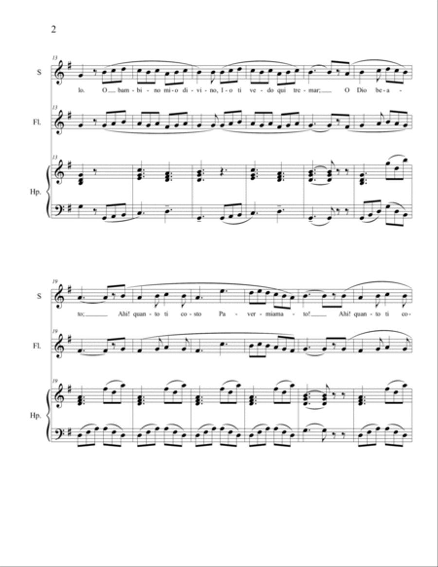Tu Scendi Dalle Stelle Small Ensemble scores gallery preview page 2
