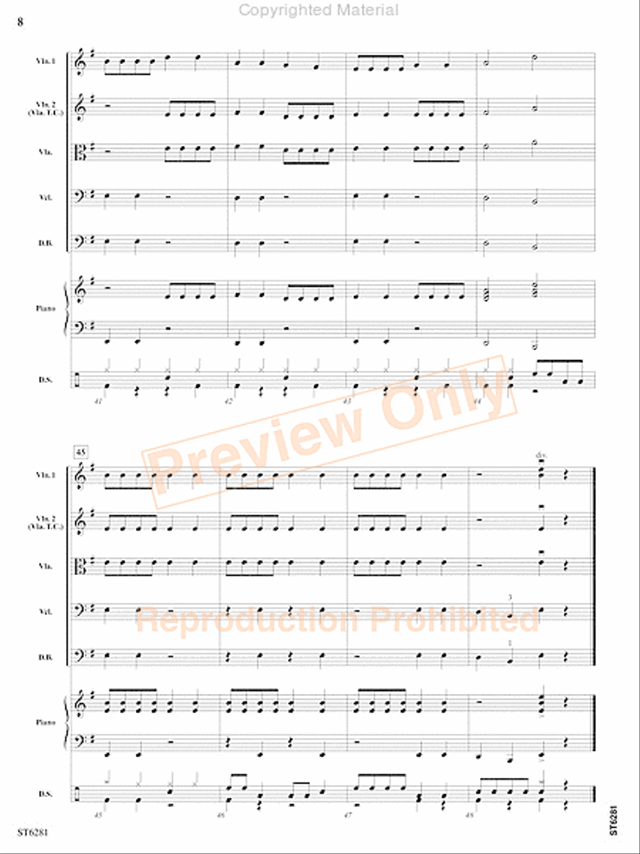 Pepperoni Pizza Rock String Orchestra scores gallery preview page 9