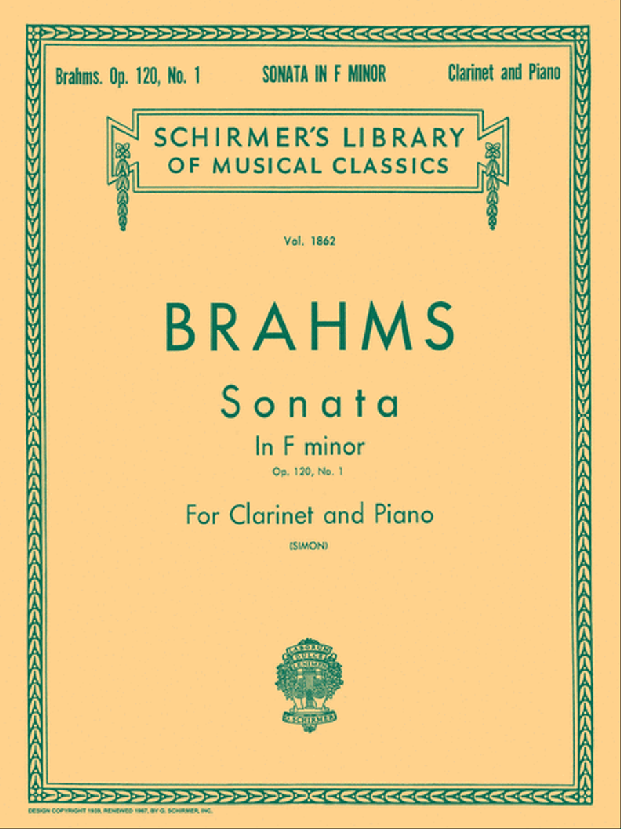 Sonata in F Minor, Op. 120, No. 1 Orchestra scores gallery preview page 1