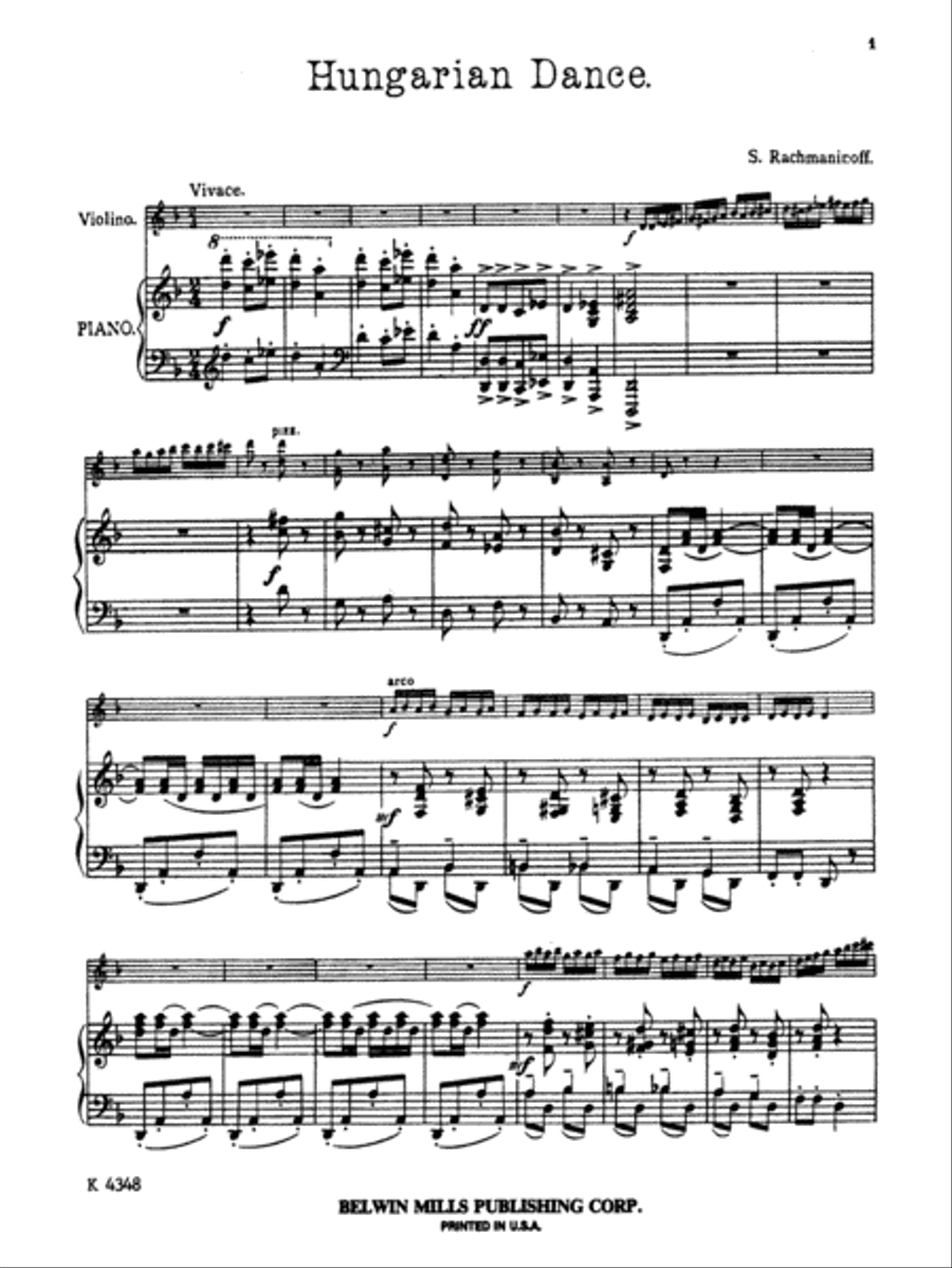 Hungarian Dance (Urtext) Hungarian Dance (Urtext) Small Ensemble scores gallery preview page 4