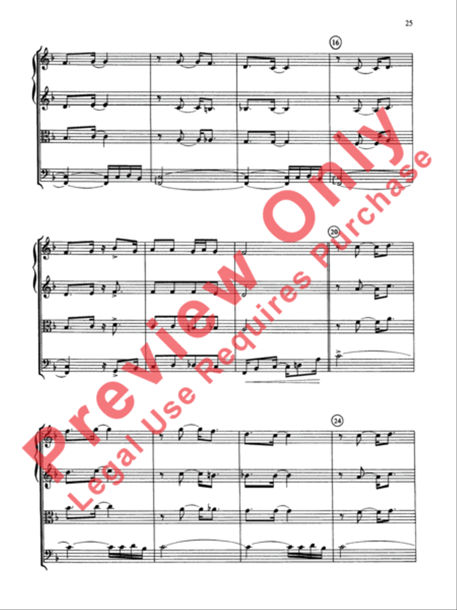 Jazz Classics String Quartet scores gallery preview page 26