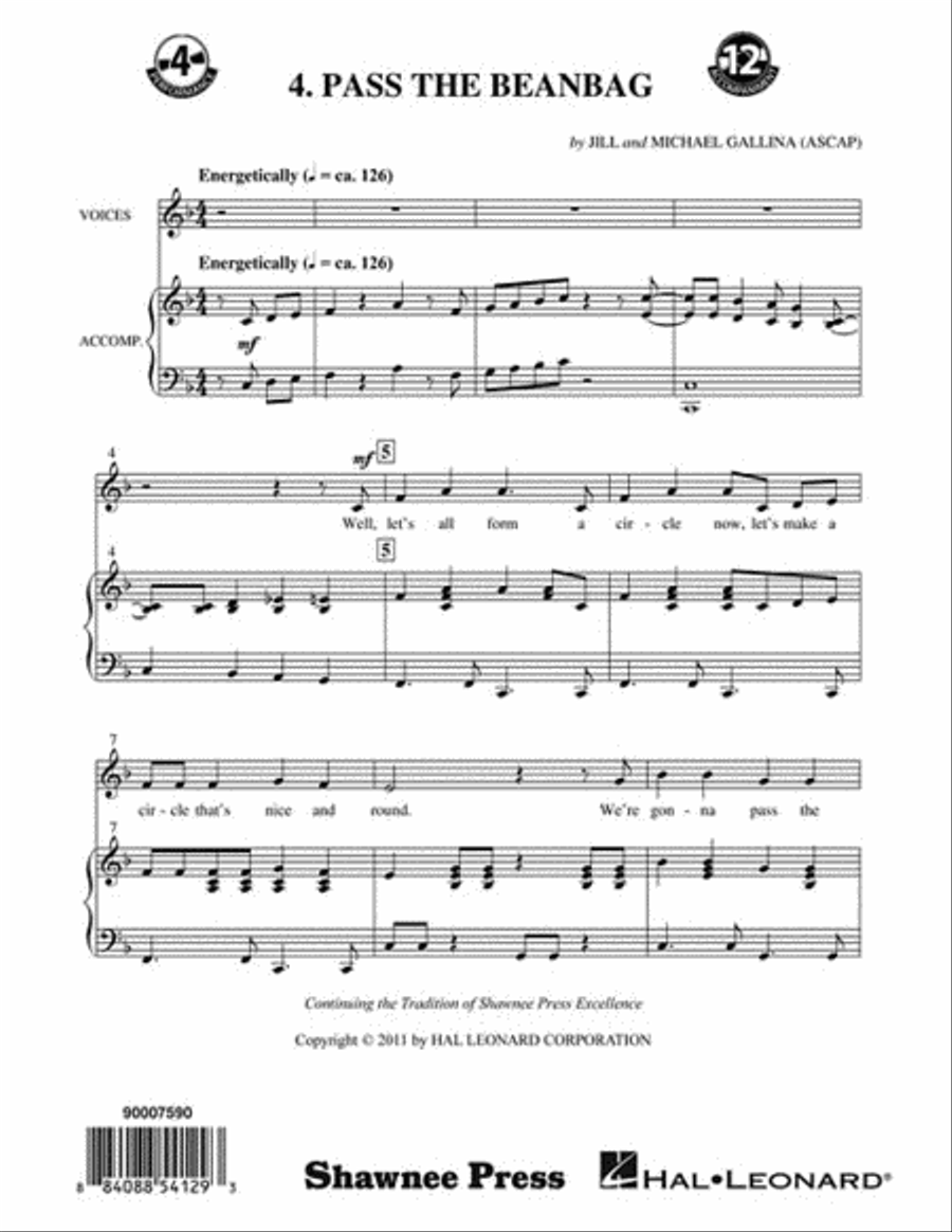 Rhythm, Rhyme & Move in Time – Games and Songs to Get Kids Moving Unison Choir scores gallery preview page 9