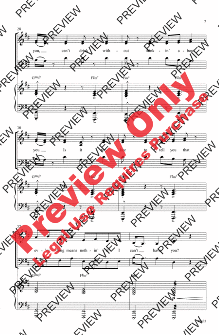 If I Can't Have You 3-Part scores gallery preview page 7