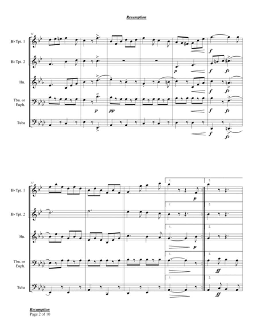 Resumption Chamber Music scores gallery preview page 4