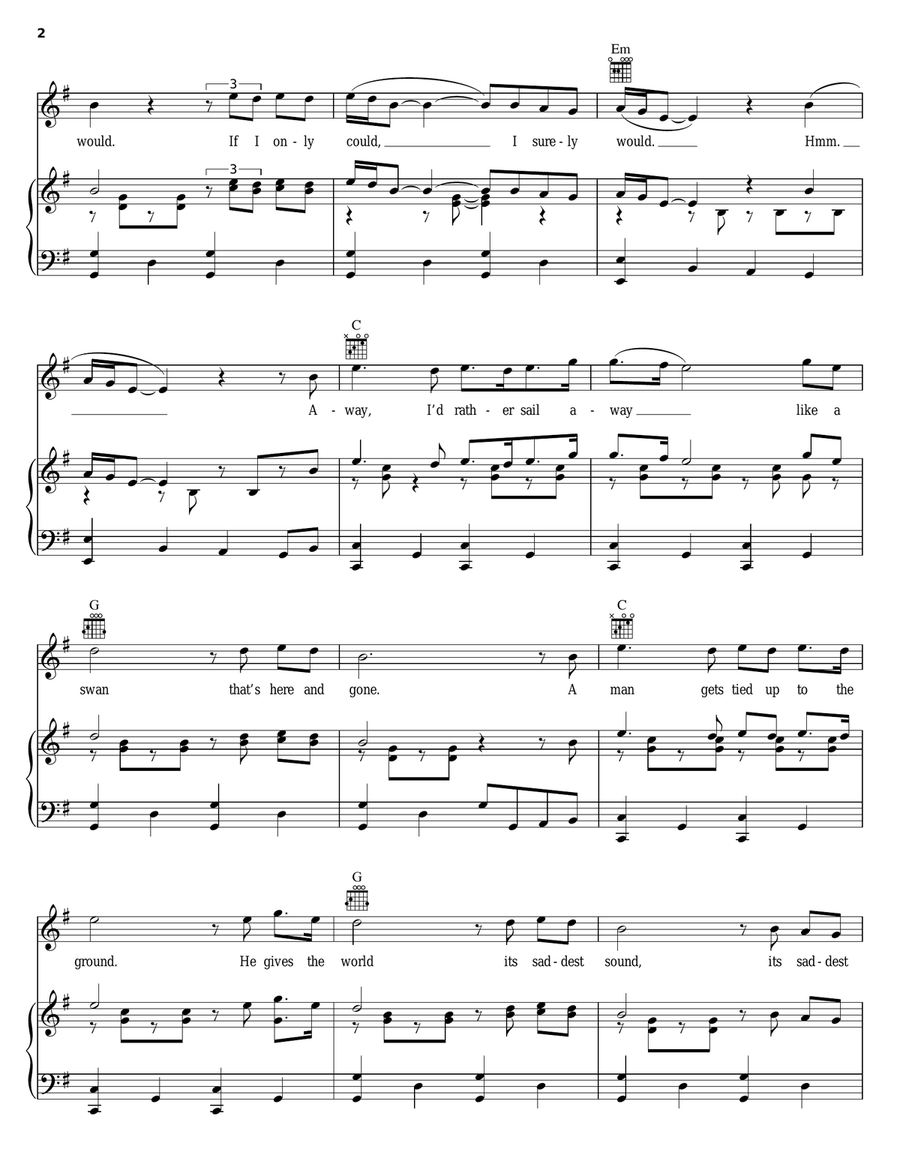 El Condor Pasa (If I Could) Acoustic Guitar scores gallery preview page 2
