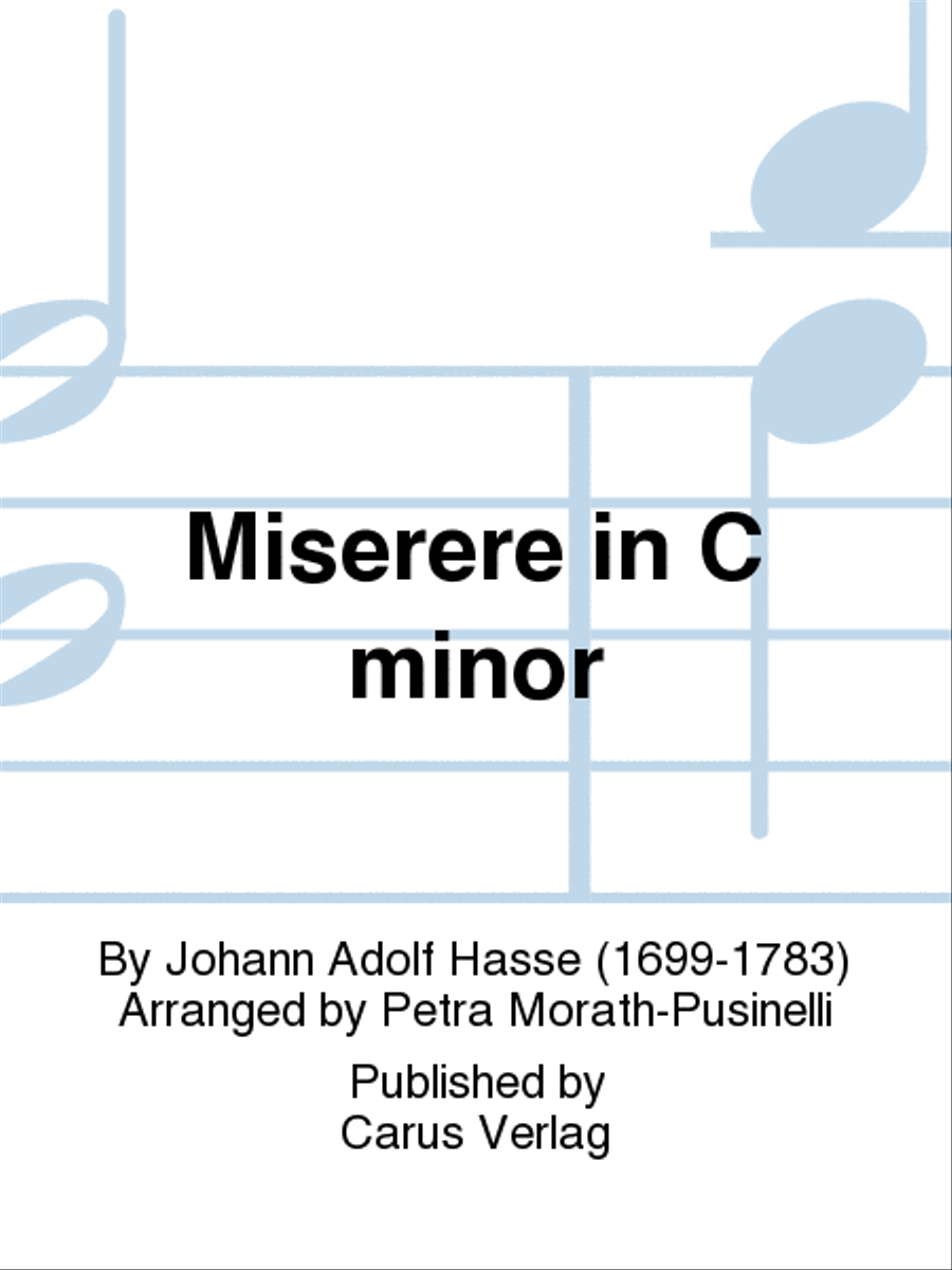 Miserere in C minor Miserere in C minor 4-Part scores gallery preview page 1
