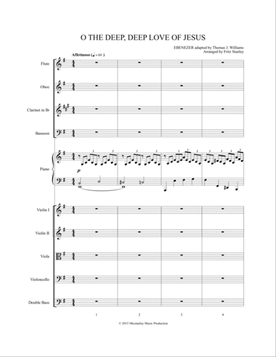 O The Deep, Deep Love of Jesus Chamber Orchestra scores gallery preview page 3