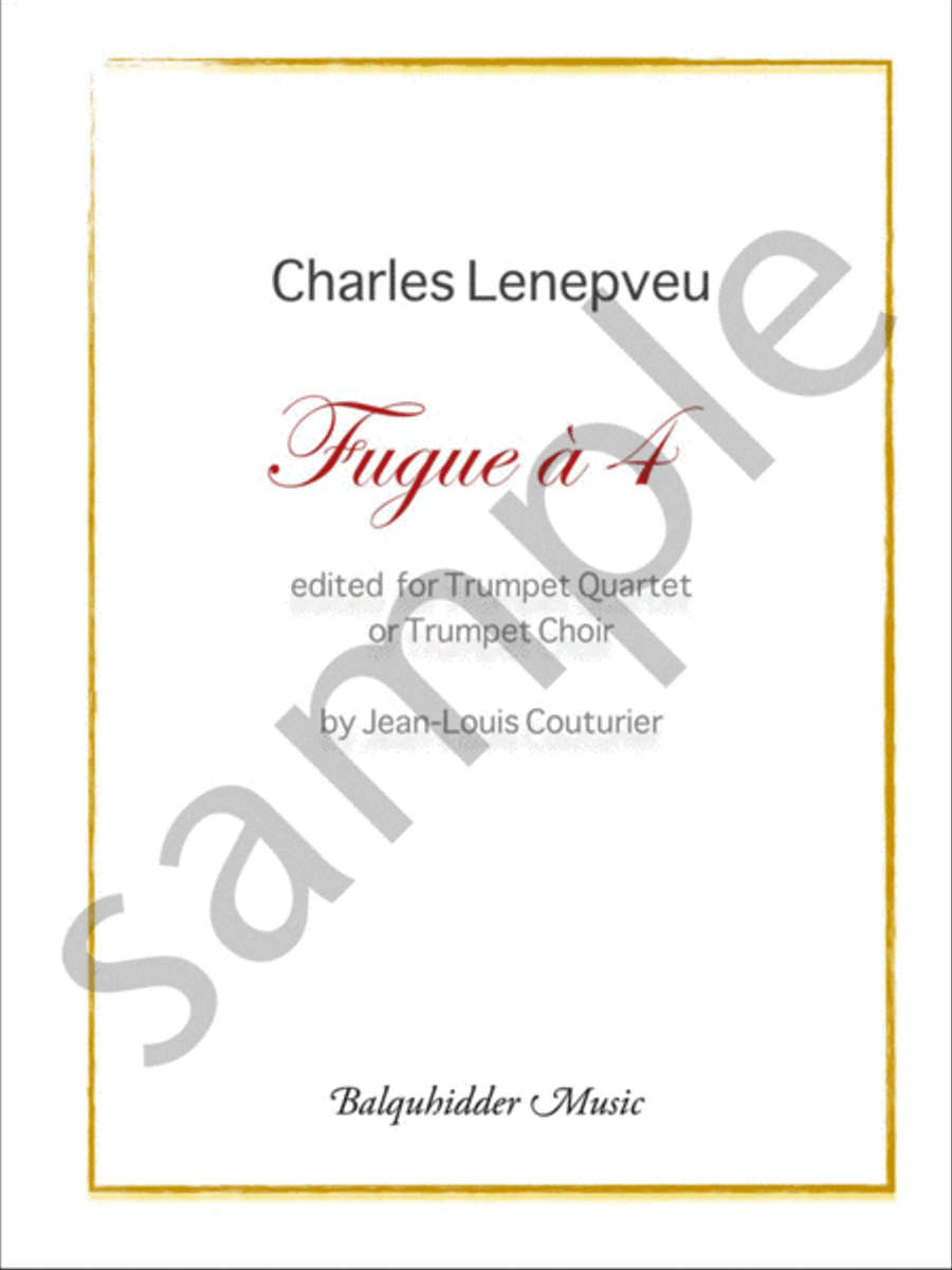 Fugue a 4 Fugue a 4 C Trumpet scores gallery preview page 2