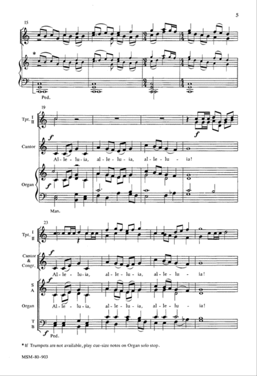 Psalm 19/Gospel Acclamation 4-Part scores gallery preview page 4