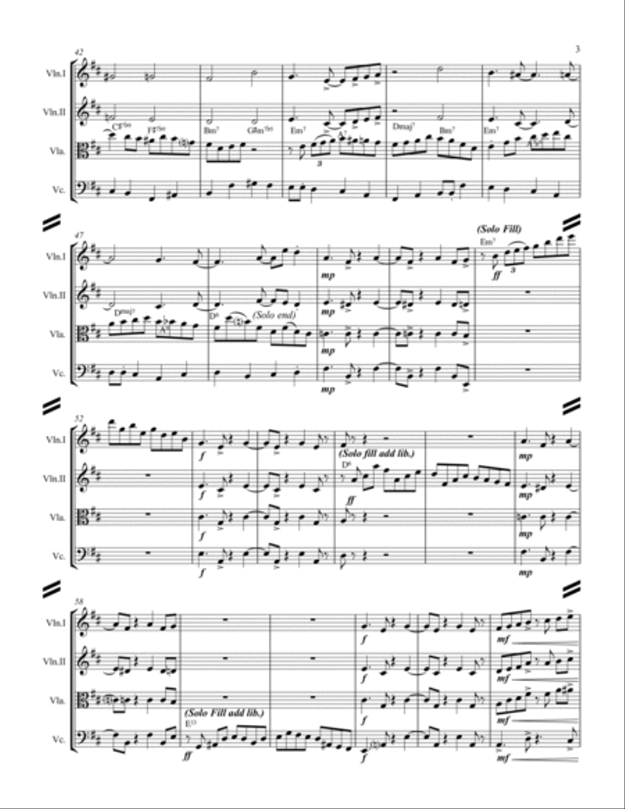 Lullaby Of Birdland Lullaby Of Birdland String Quartet scores gallery preview page 4