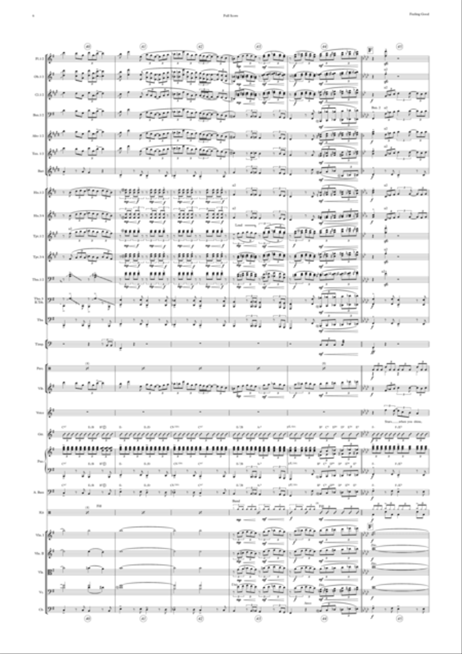Feeling Good Full Orchestra scores gallery preview page 6