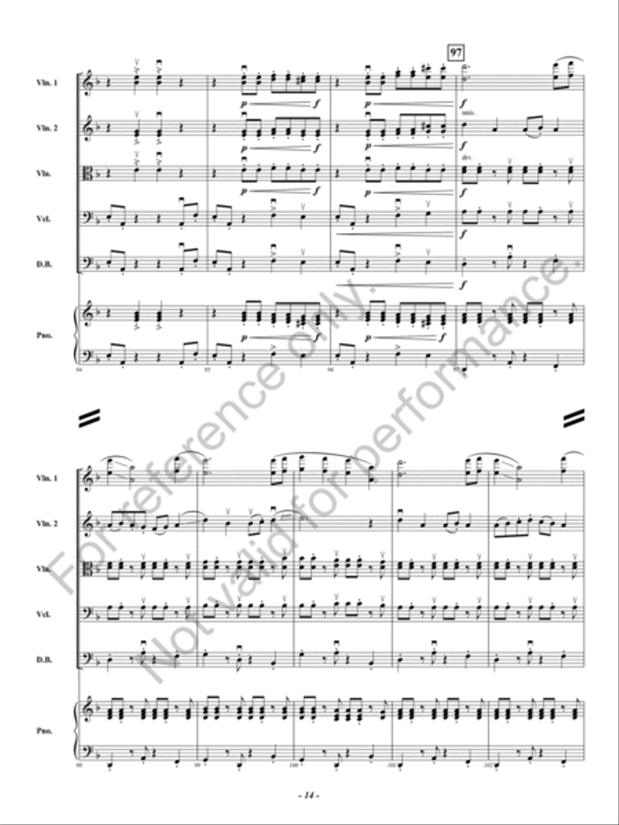 Strange Twists and Devious Turns String Orchestra scores gallery preview page 15