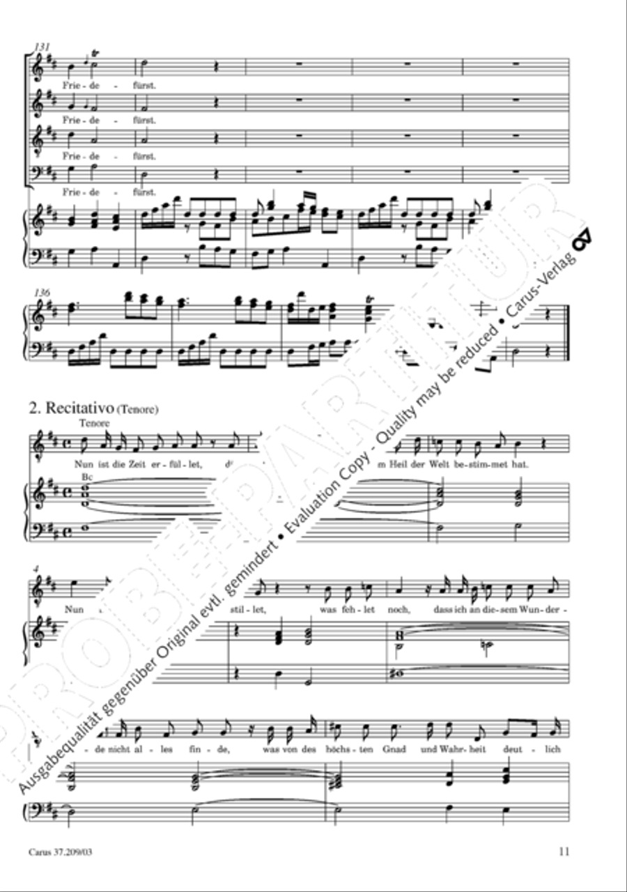 For us a child is born (Uns ist ein Kind geboren) STB scores gallery preview page 12