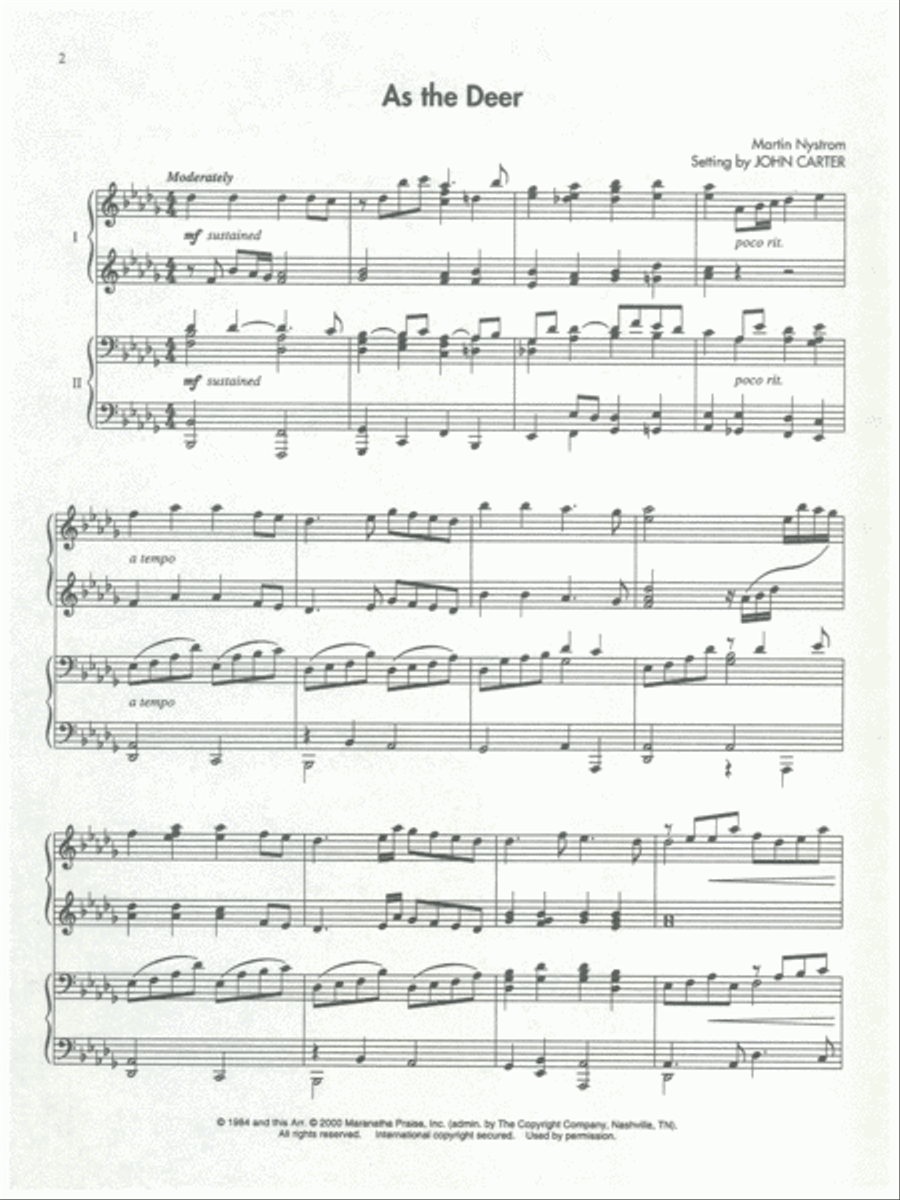 Contemporary Hymns and Songs Piano Accompaniment scores gallery preview page 2