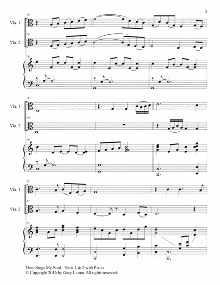 Trios for 3 GREAT HYMNS (Viola 1 & Viola 2 with Piano and Parts) image number null