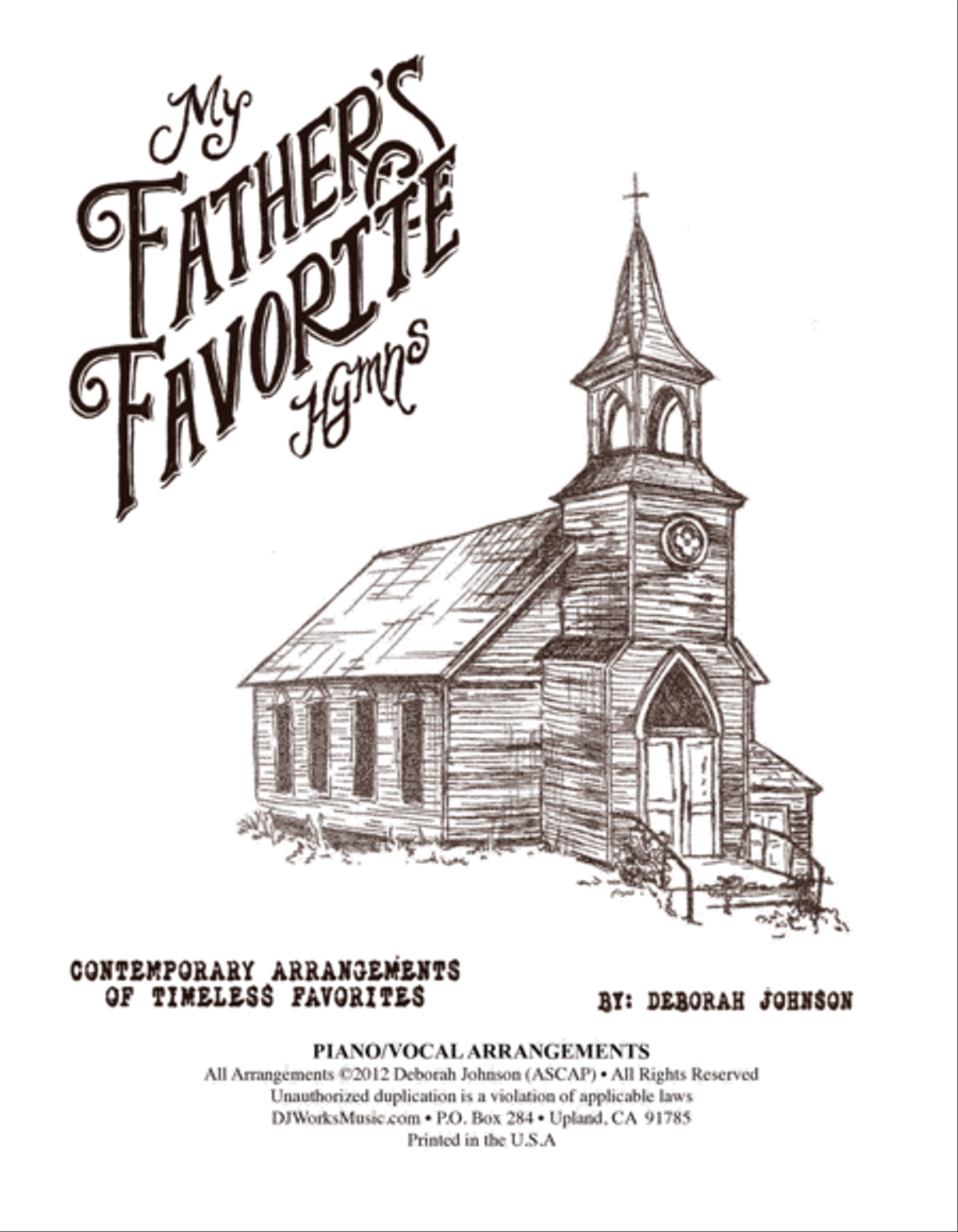 MY FATHER’S FAVORITE HYMNS Piano/Vocal Arrangements-full book A Cappella scores gallery preview page 2