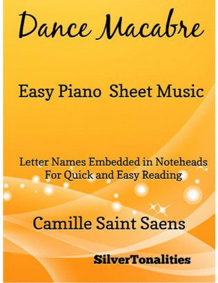 Danse Macabre Easy Piano Sheet Music