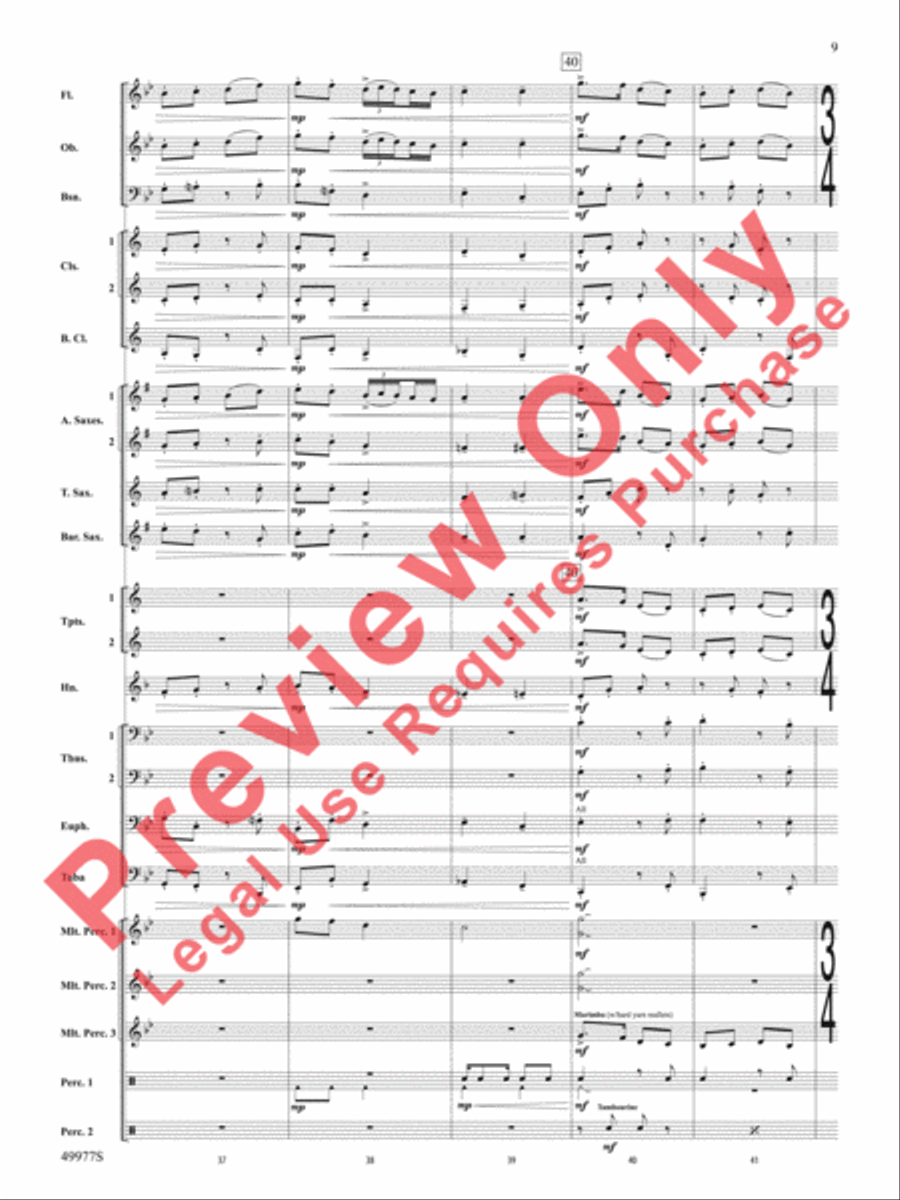 Tha Mi Sgìth Concert Band scores gallery preview page 10