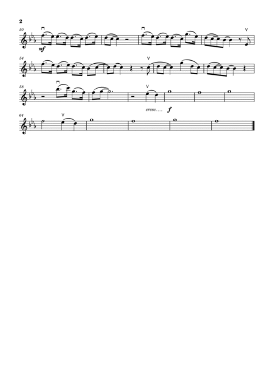 Slow Dancing In The Dark Violin Solo scores gallery preview page 2