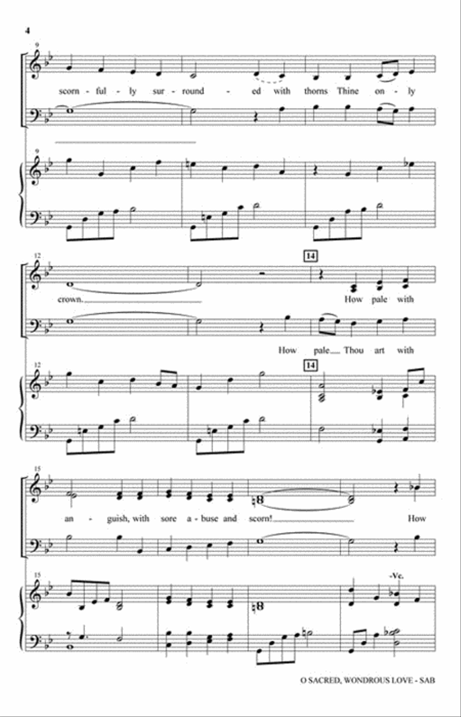 O Sacred, Wondrous Love O Sacred, Wondrous Love 3-Part scores gallery preview page 3