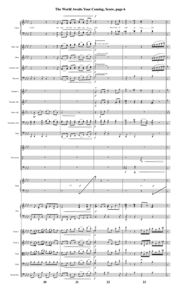 The World Awaits Your Coming - Orchestral Score and CD with Printable Parts