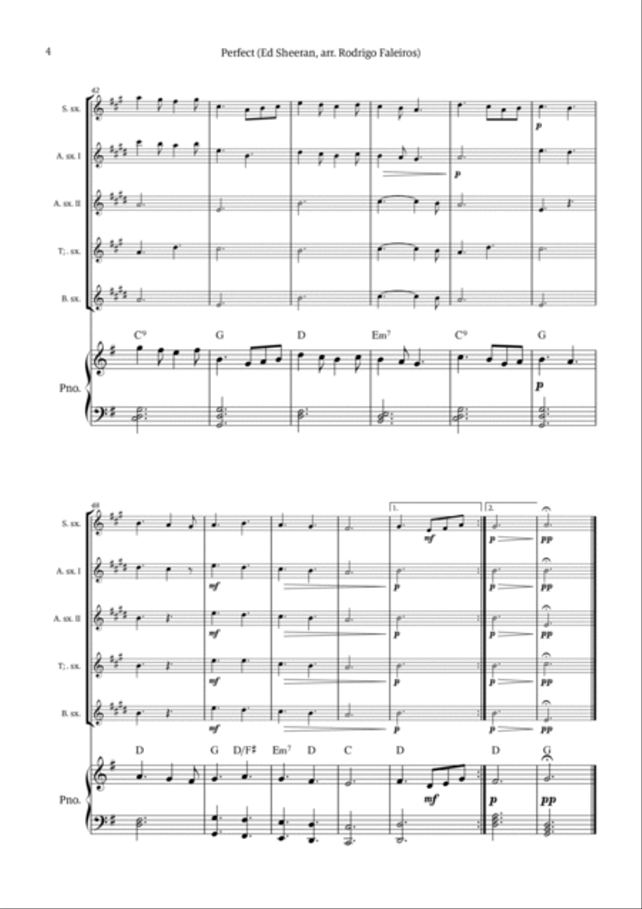 Perfect Tenor Saxophone scores gallery preview page 4