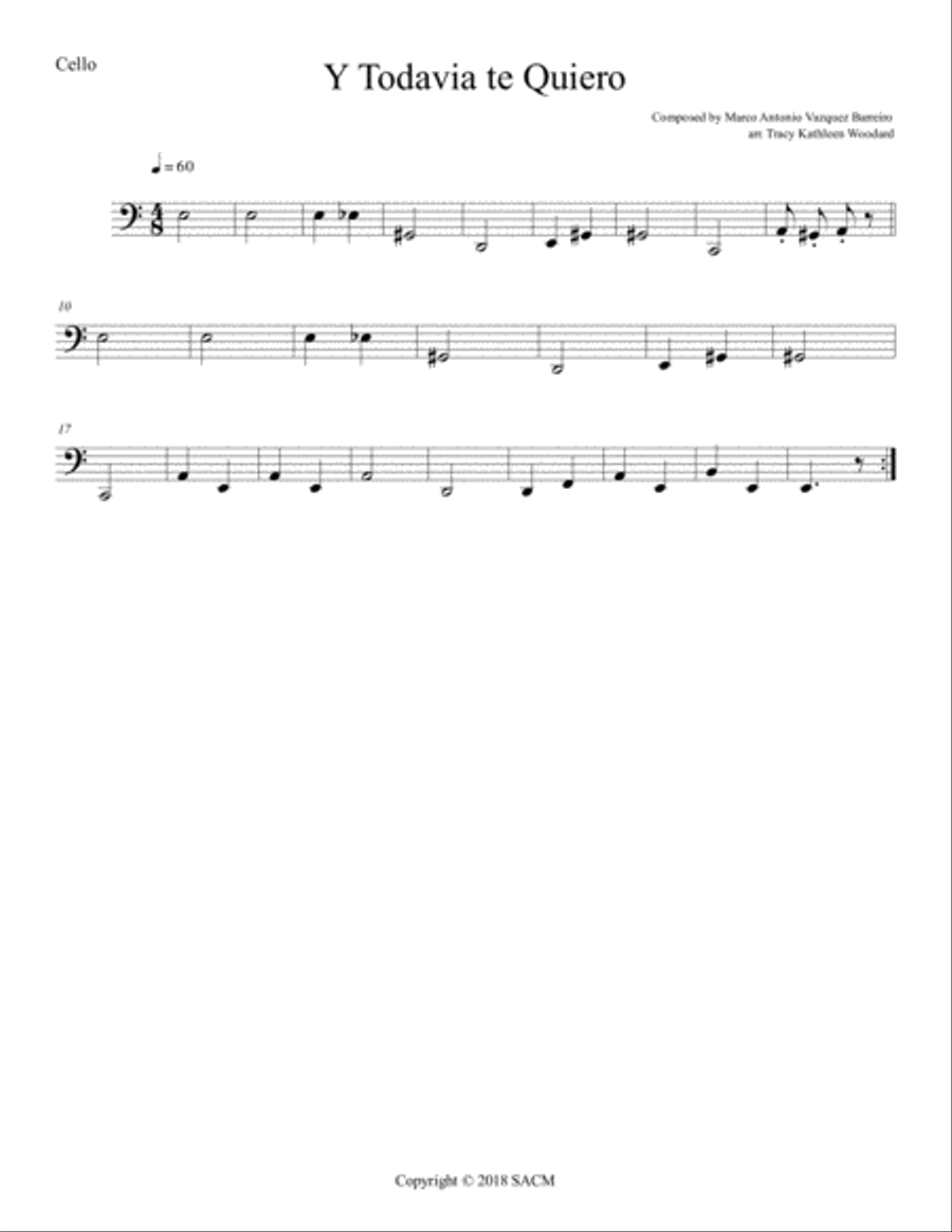 Y Todavia te Quiero string quartet String Quartet scores gallery preview page 1