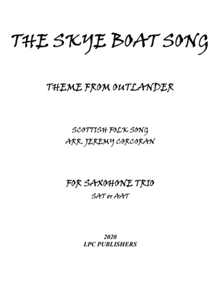 Book cover for The Skye Boat Song for Saxophone Trio (AAT or AAA)