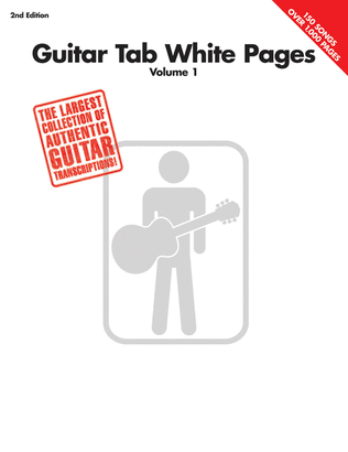 Book cover for Guitar Tab White Pages – Volume 1 – 2nd Edition