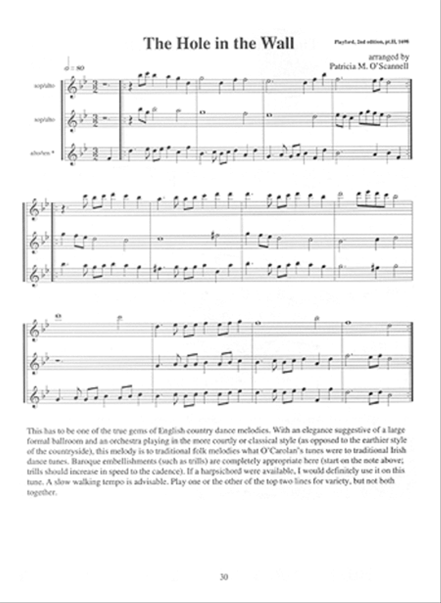 The Complete Scottish & English Country Dance Master for Recorders Recorder scores gallery preview page 3