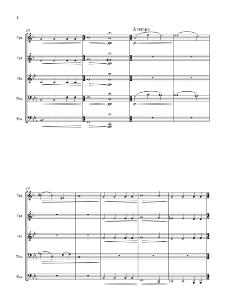 Harvey B. Gaul | The Three Lilies (arr. for Brass Quintet) image number null